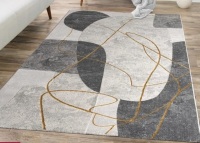 Wrought Studio Meriel Abstract Machine Woven Area Rug 6'7" x 9'6" New $399