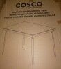 COSCO 3'8" x 2'8" Rectangle Wood Folding Dining Table in Gray Woodgrain, New in Box $399 - 3