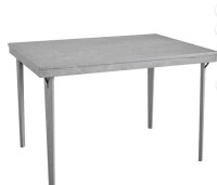 COSCO 3'8" x 2'8" Rectangle Wood Folding Dining Table in Gray Woodgrain, New in Box $399
