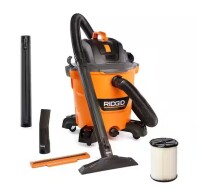 RIDGID 12 Gal. 5.0 Peak HP NXT Shop Vacuum Wet Dry Vac with General Debris Filter, Locking Hose and Attachments HD1200 On Working $199