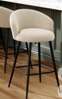 17 Stories Upholstered 24" Counter Stool With Metal Frame New Open Box $299