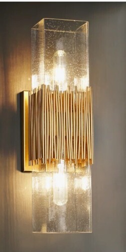Mercer41 Ulah 2-Light 17.5" Height Gold Wallchiere New In Box $499
