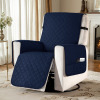 Red Barrel Studio&reg; Water Resistant Recliner Chair Slipcover, Non Slip Covers for Recliner Chair with Pocket, Washable Reclining Couch Cover, Furniture Protector for Kids, Pets (Small, Navy) New In Box $99