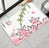 Red Barrel Studio&reg; Graceful Bamboo & Cherry Blossom Bath Mat, 36 X 24 inch / CHIC BEAR Area Rug Indoor Non-Slip Rectangle Rug 18" x 30" White Grey Gold Marble Abstract Modern Cracked Stone Texture Rug New Assorted $99