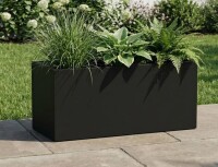 Latitude Run&reg; Rectangular Metal Planters for Outdoor Plants, 10" H x 24" W x 10" D New In Box $199