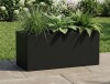 Latitude Run&reg; Rectangular Metal Planters for Outdoor Plants, 10" H x 24" W x 10" D New In Box $199