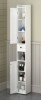 Latitude Run&reg; Tall Slim Bathroom Storage Cabinet With Adjustable Shelves, Anti-Tip Design, And Open Compartments For Small Spaces, Home, And Kitchen New Open Box $199