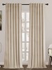 Deconovo Full Blackout Curtains,Thermal Insulated Drapes,Double Layer Linen Blended Room Darkening Back Tab Pinch Pleat Drapes (Pair), 52" x 108" / Mercer41 Aikens Blackout Rod Pocket and Back Tab Curtain Panel (Set of 2), 132cm x 243cm New in Box Assorte - 2
