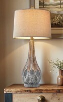 August Grove&reg; 27.75?Medieval-style Resin Table Lamp, Suitable For Living Rooms, Bedside Tables, and Coffee Tables New In Box $199
