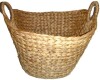 Birch Lane&trade; Cole and Grey Seagrass Handmade Large Woven Brown Decorative and Functional Storage Basket with Ring Handles New In Box $199 - 2