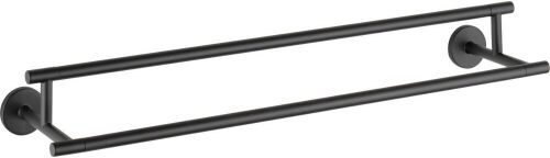 Delta Towel Rack | 24 Inch Matte Black Double Bar for Kitchen or Bathroom Towels | Trinsic Accessories New In Box $99