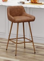 Williston Forge Upholstered Counter Stool With Metal Frame New In Box $299