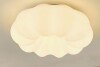 Ivy Bronx 17.72" Pumpkin Cloud LED Flush Mount Ceiling Light Dimmable with Remote Control $199