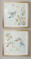Lark Manor&trade; "Hummingbird III" 2 - Pieces (Set of 2), 35" x 35" New In Box $199