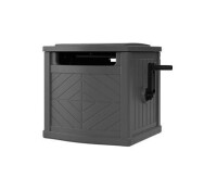 Suncast 150' Capacity Slide Trak Hideaway Hose Holder Dark Gray New $99