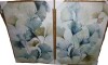 wall26 Blue Ginkgo Leaves Minimalist Abstract Botanical Modern Bedroom Art Decor (Set of 2), 36" H x 24" W x 1.5" D New In Box $299 - 2