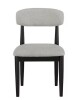 Steve Silver Magnolia Gray Polyester Cushioned Black Side Chair New In Box $299