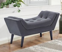 Everly Quinn Fetush Velvet Upholstered Bench New In Box $299