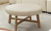 Ebern Designs 33.1" Round Leather Coffee Table New In Box $299