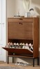 Latitude Run&reg; Arona Modern Minimalist Style Large Capacity Shoe Cabinet New In Box $399