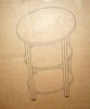 17 Stories Jakwan Oval End Table with 3-Tier Storage Shelves New In Box $199 - 2