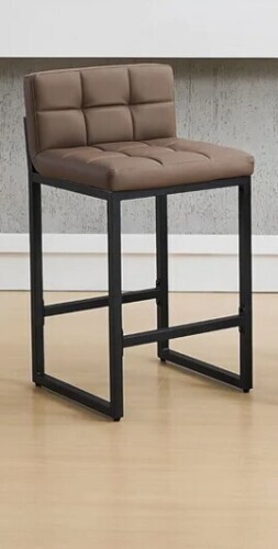 Latitude Run&reg; 26" Upholstered Low Back Counter Stool with Thickened Metal Frame for Kitchen Island New In Box $299