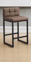 Latitude Run&reg; 26" Upholstered Low Back Counter Stool with Thickened Metal Frame for Kitchen Island New In Box $299