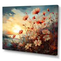 Winston Porter "Meadow Stream At Sunset II", 24" H x 32" W x 1" D New In Box $99