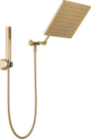 Delta Faucet 10-inch Raincan Shower Head and Hand Held Shower Combo, Gold Square Shower Head, Rainfall Shower Head, Hand Shower, High Pressure Shower, 1.75 GPM Flow Rate, Champagne Bronze 75527-CZ New In Box $399