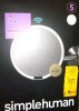 simplehuman Sensor Mirror, Wall Mount Makeup Mirror with Light, 8" Round Lighted with Magnification (5X), Hard Wired, Swing Arm, Brass Stainless Steel New In Box $299 - 2