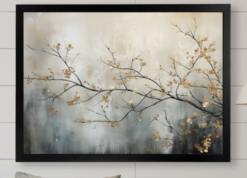 Red Barrel Studio&reg; Tree Monochrome Ethereal Reverie I Canvas Painting Print, 24" x 36" New In Box $199