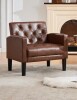 Lark Manor&trade; Jabryson 32" W Tufted Faux Leather Armchair New Shelf Pull $499