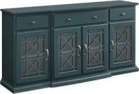 Walker Edison Landon 60-Inch Tiered Fretwork Sideboard TV Stand New in Box $1299