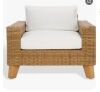 Safavieh Margarita Wicker Patio Chair- CPT2101B New in Box $799