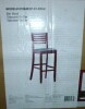 Linon Triena Collection Ladder Bar Stool 30, brown, 17"w x 20"d x 43"h New in Box $399 - 2