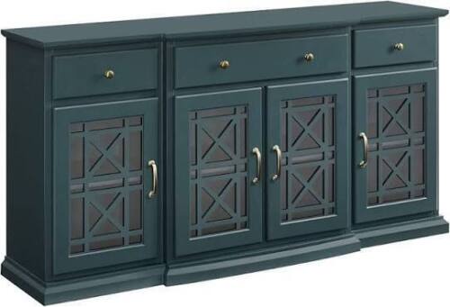 Walker Edison Landon 60-Inch Tiered Fretwork Sideboard TV Stand New in Box $1299