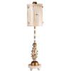 Lucas & McKearn Pome 1-Light Table Lamp in Cream, Putty Striped w/Gold .New in Box $399