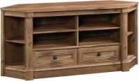 Sauder Palladia Corner TV Stand Console. Dimensions 18.47"D x 61.1"W x 27.4"H New in Box $699