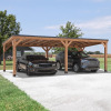 Backyard Discovery Arcadia 24' x 12' Cedar Wood Outdoor Gazebo Pavilion (8 Boxes) May be Incomplete $4999