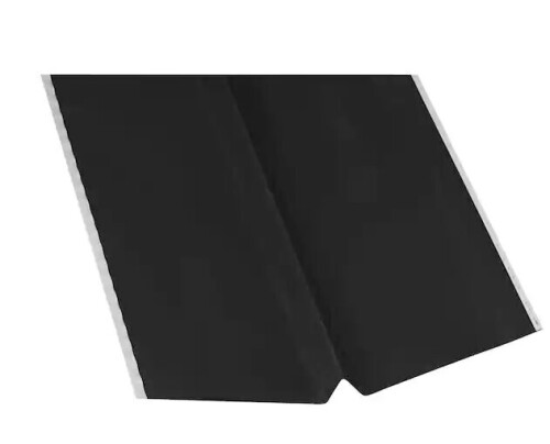 Gibralter Building Products 24 in. x 10 ft. Galvanized Steel W-Valley Flashing in Black $109