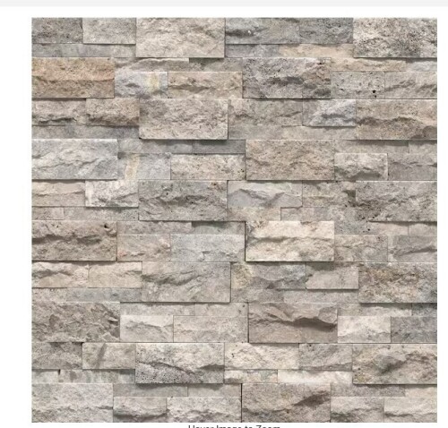 MSI XL Silver Ledger Panel 9 in. x 24 in. Splitface Gray Travertine Wall Tile (4.5 sq. ft. /Case) $59