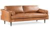Poly & Bark Napa Full-Grain Genuine Italian Leather Sofa in Cognac Tan New in Box $3999
