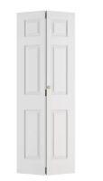 Goldenpoley 30 in. x 78.4 in. 3-Panel Hollow Core White Primed Composite MDF Bi-Fold Door with Hardware Kit in White New in Box $399