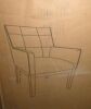 Gracie Oaks Upholstered Tweed Solid Wood Leg Accent Armchair, Beige, New in Box $599 - 2