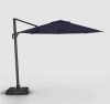 Arlmont & Co. Pulk 10' Round Cantilever Umbrella with Cover,Dark Blue in Box $599
