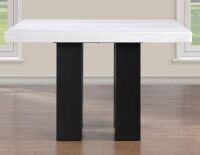 Steve Silver Artemis Square White Marble Top (2 Boxes) New in Box $1099