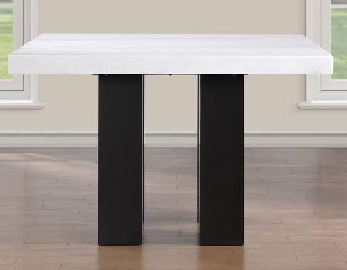 Steve Silver Artemis Square White Marble Top (2 Boxes) New in Box $1099