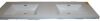 TerraLine Series 72" Double Sink 71" Vanity Top New $799 - 2