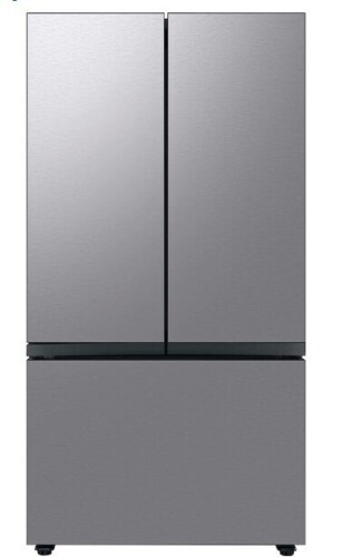 Samsung - 36 in. Wide BESPOKE 30 cu. ft. 3-Door French Door Smart Refrigerator with Beverage Center - Stainless Steel New On Working $2999