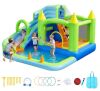 VEVOR 11.3 x 12.3 x 7.0 ft Inflatable Bounce House Water Slide, Bouncer Castle with Castle Bounces, Basketball Hoop, Splash Pool & Water Ring Toss, for 3 to 4 Kids Ages 3 to 8 (Blower Sold Separately) Similar to Picture New In Box $399